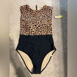 COPY - Summersalt Leopard one piece. Size 10 NWT